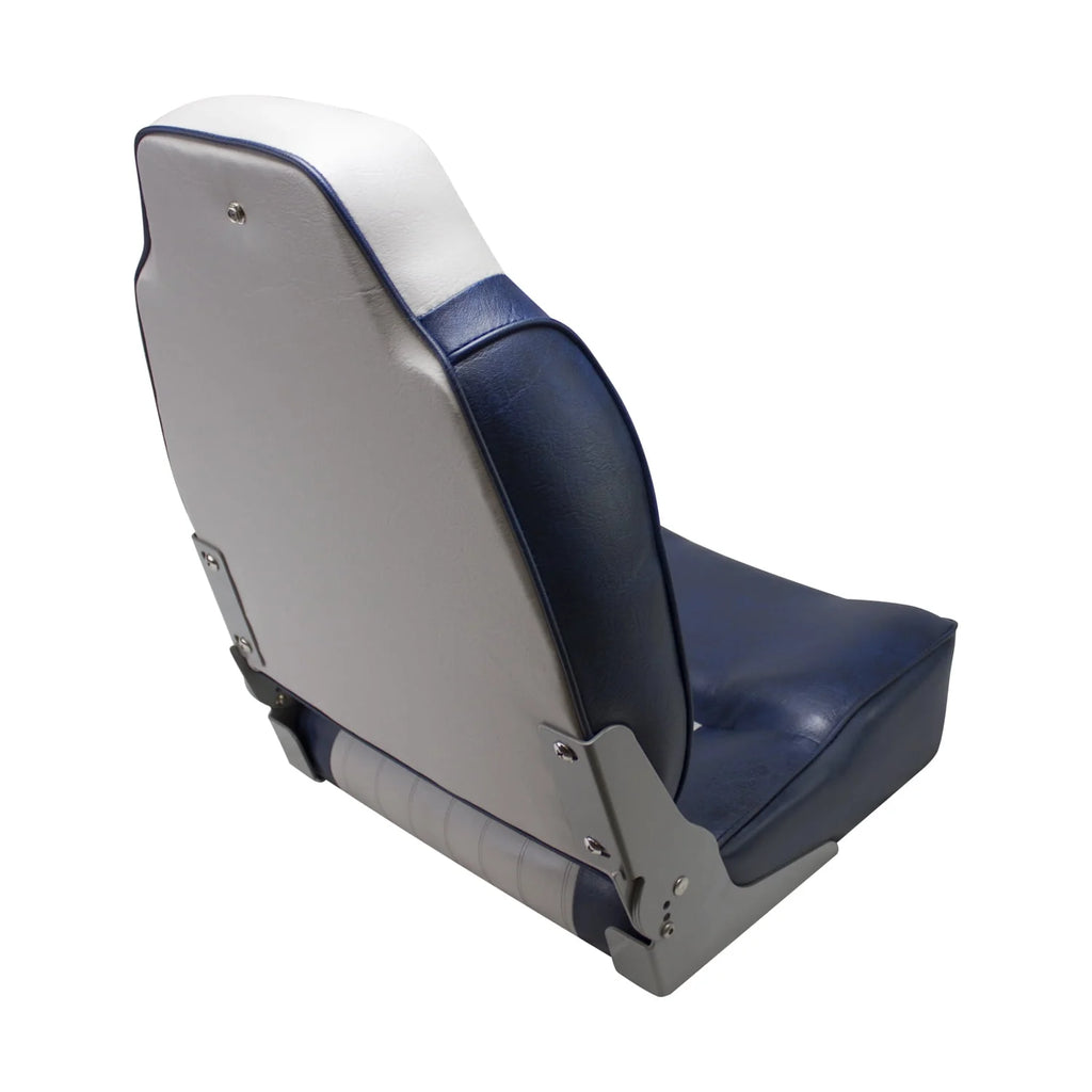 Grey Navy High-Back Boat Seat G89342