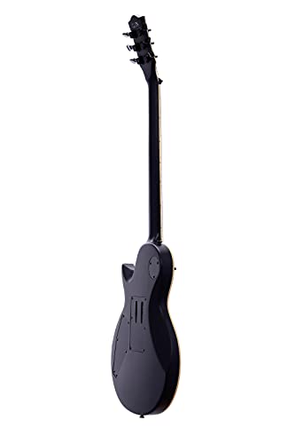 Satin Black Solid Body Electric Guitar with Floyd Rose Tremolo Z215