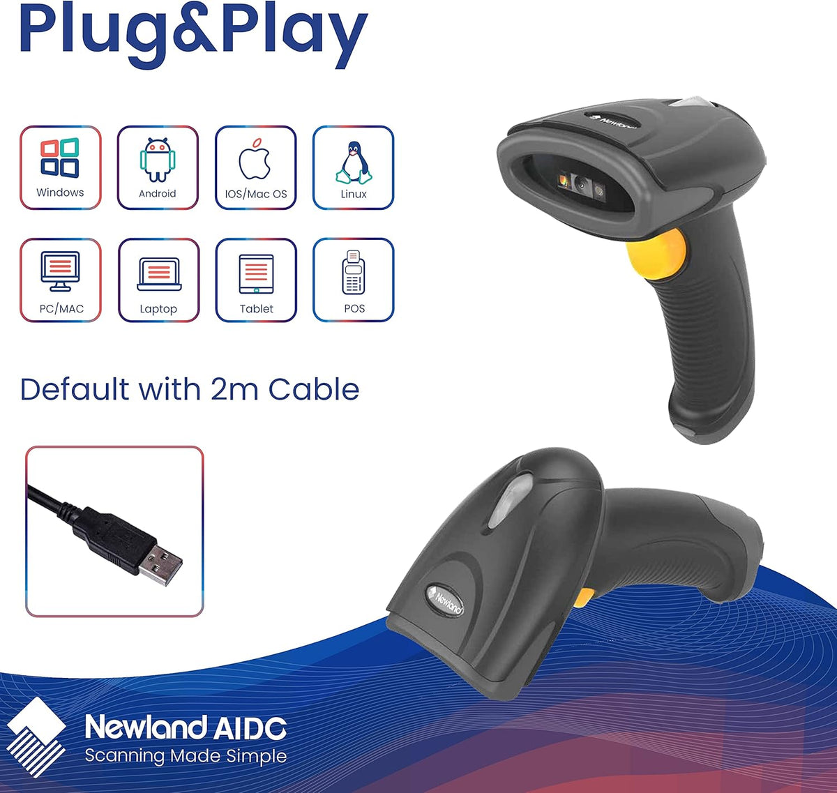 2D Wireless Barcode Scanner A332