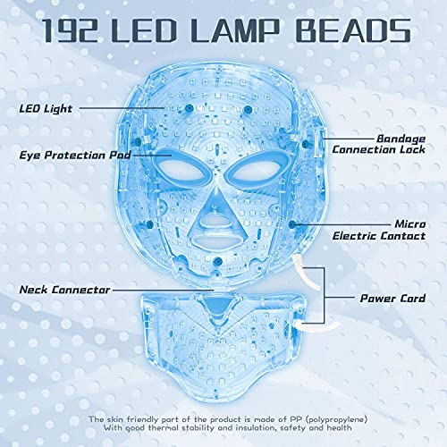 White LED Facial Light Therapy Mask A845