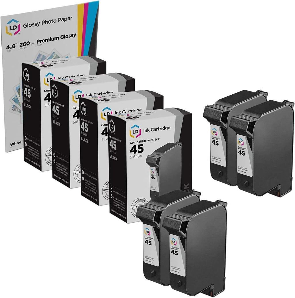 Remanufactured Ink Cartridge Replacements Black 4-Pack D748440