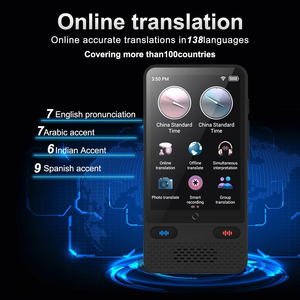 138 Language Two-Way Instant Translator Device U4494