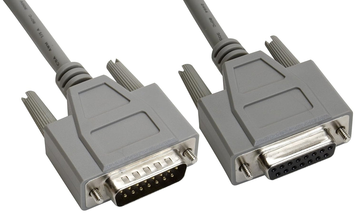 15-Pin DB15 Shielded Male/Female D-Sub Cable F65353