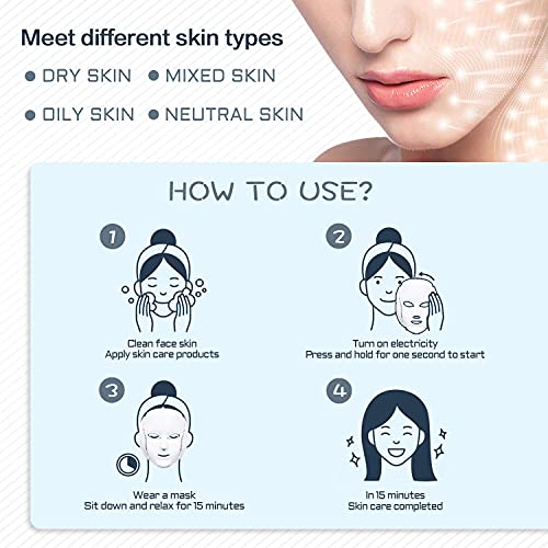 White LED Facial Light Therapy Mask A845