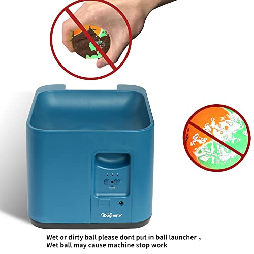 Rechargeable Automatic Dog Ball Launcher with Remote Control and 3 Balls (2.5 inches) D3724