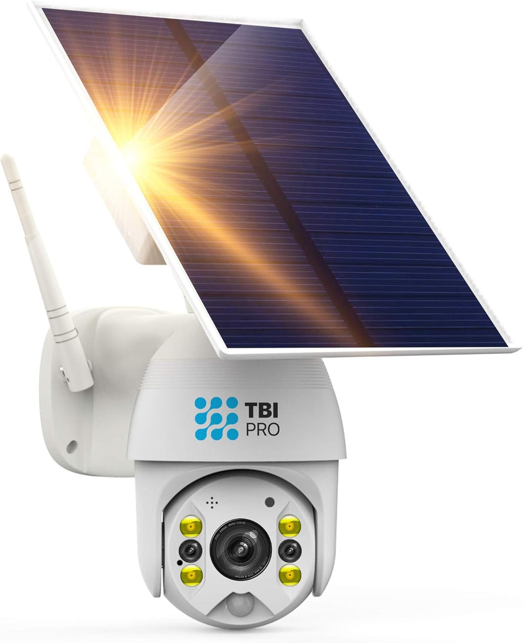 Solar Wireless PTZ Security Camera with Color Night Vision Q9128