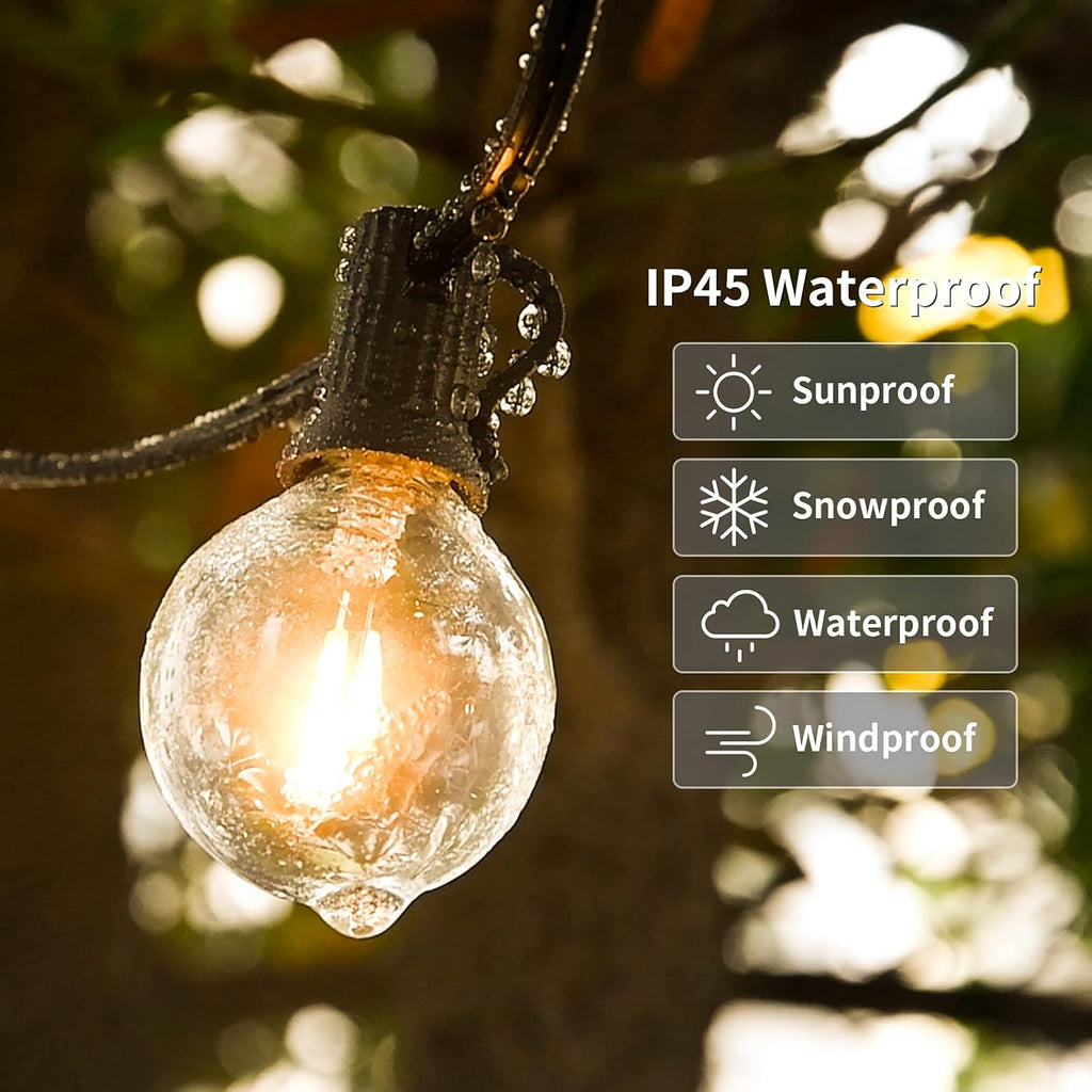 100ft Dimmable Waterproof Globe String Lights U1983