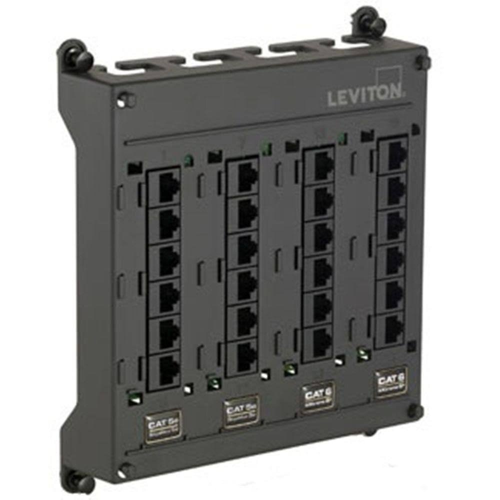 CAT 6 24 Port Black Patch Panel Q136617