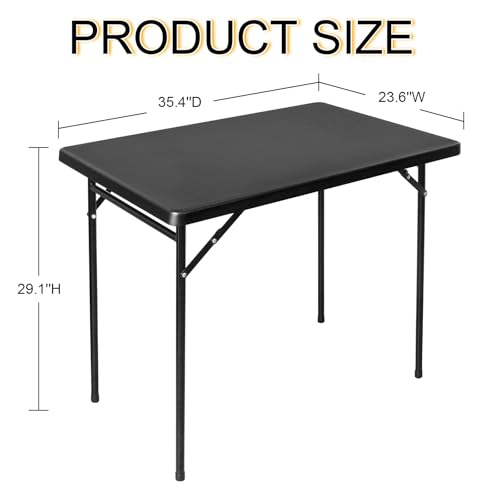 White 3ft Rectangular Plastic Folding Table D60068