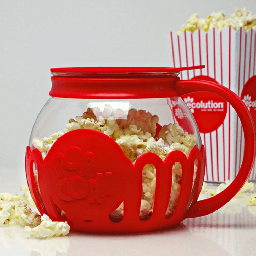 3QT Microwave Popcorn Popper with Glass Lid U515549