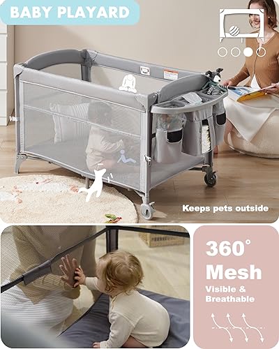4 in 1 Bassinet Bedside Sleeper X705