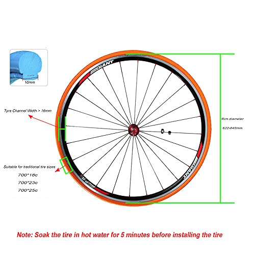 700x23C Solid Tubeless Road Bike Tires S492