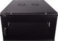 6U 19-Inch Server Network Rack Wallmount Cabinet Black Q201749