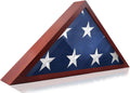 Solid Wood Wall Mounted Flag Display Case Z828
