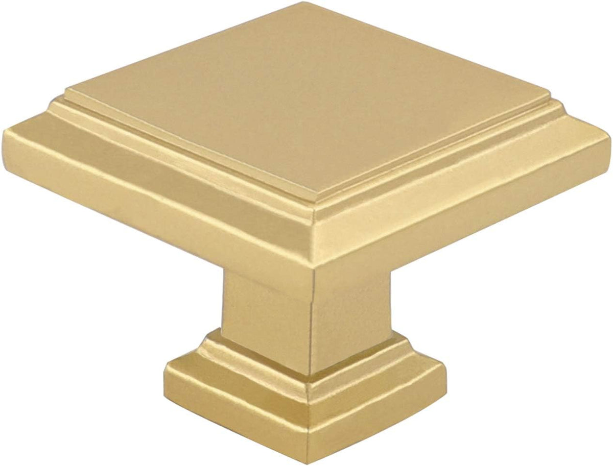 Brushed Brass Cabinet Knobs 10 Pack W244