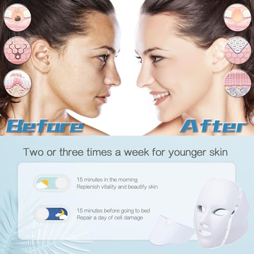 White LED Facial Light Therapy Mask A845