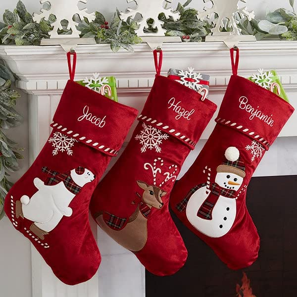 Candy Cane Character Christmas Stocking, 18" Long T210