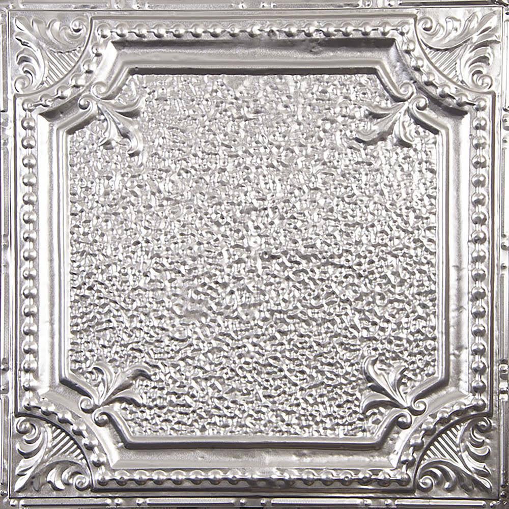 Unfinished 2 ft. x 2 ft. Nail Up Tin Ceiling Tile N50158