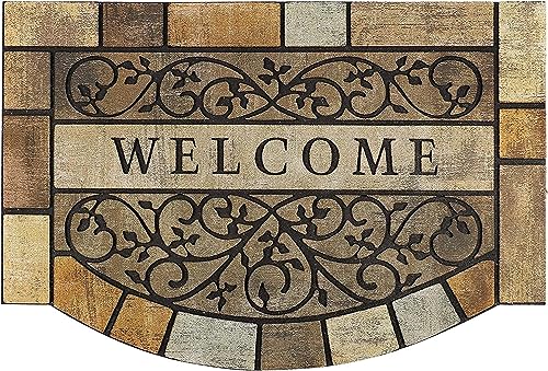 24"x36" Heavy-Duty Outdoor Door Mat with Non-Slip Rubber Backing F8947