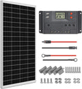 100 Watt 12 Volt Monocrystalline Solar Panel Starter Kit D794