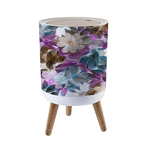 Small Trash Can with Lid Garbage Trash Bin L221192