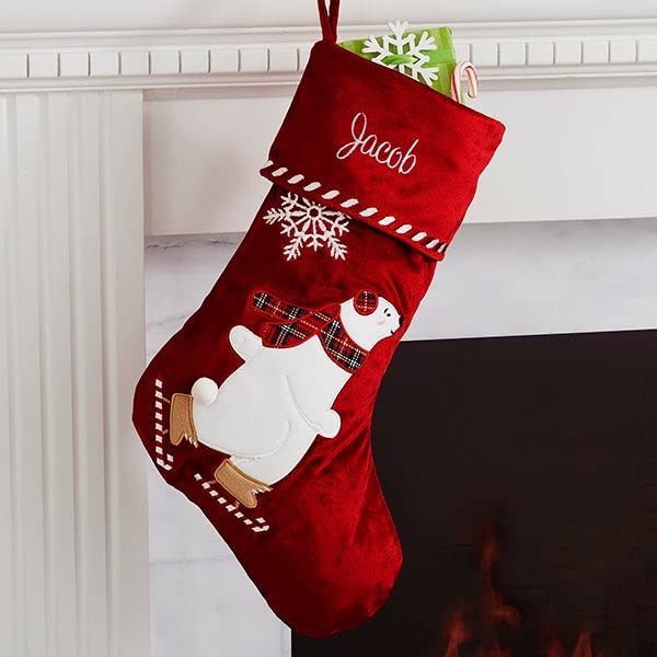 Candy Cane Character Christmas Stocking, 18" Long T210