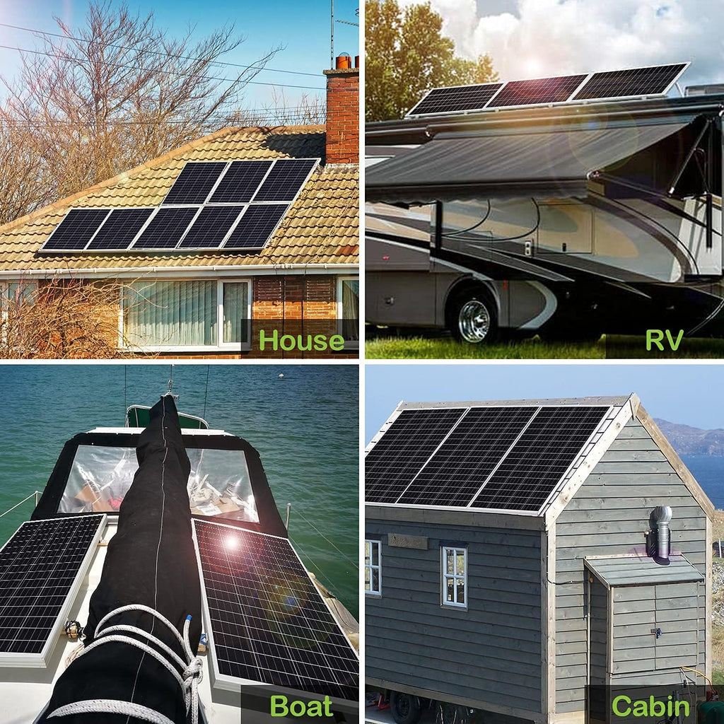 100 Watt 12 Volt Monocrystalline Solar Panel Starter Kit D794