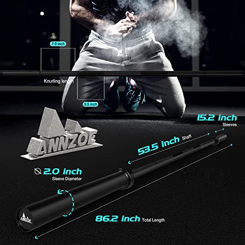 7-Foot Solid Iron Weighted Barbell V6873