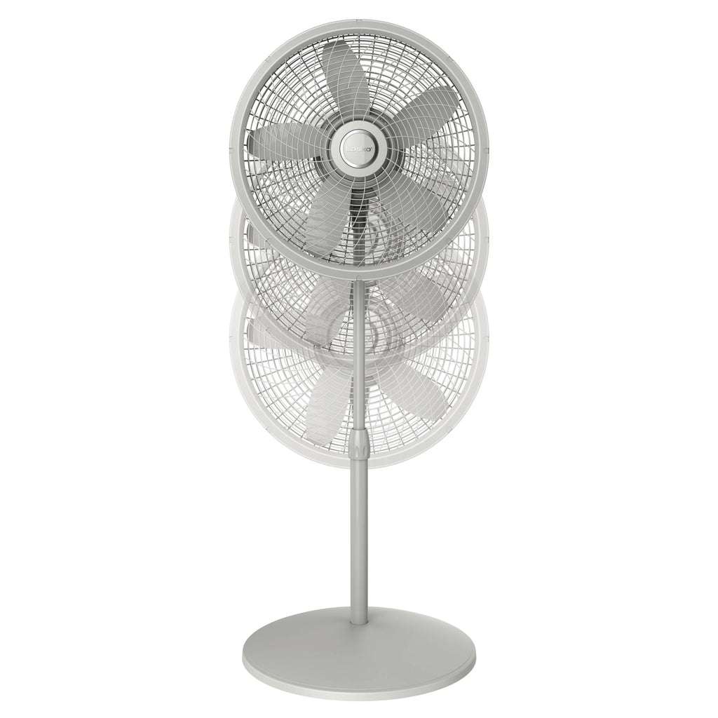 Adjustable Pedestal Fan, 3 Speeds, Gray X847499