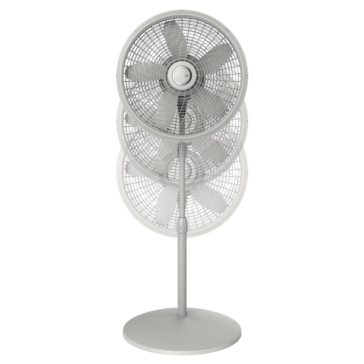 Adjustable Pedestal Fan, 3 Speeds, Gray X847499