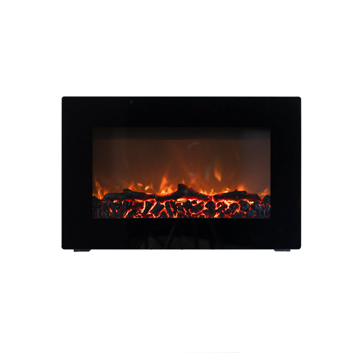 Wall-Mounted Electric Fireplace Black A66385