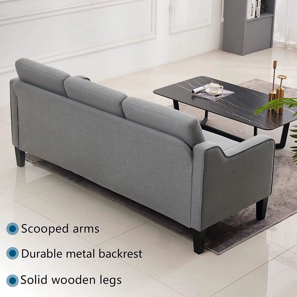 71" Mid-Century Modern 3 Seater Sofa V589