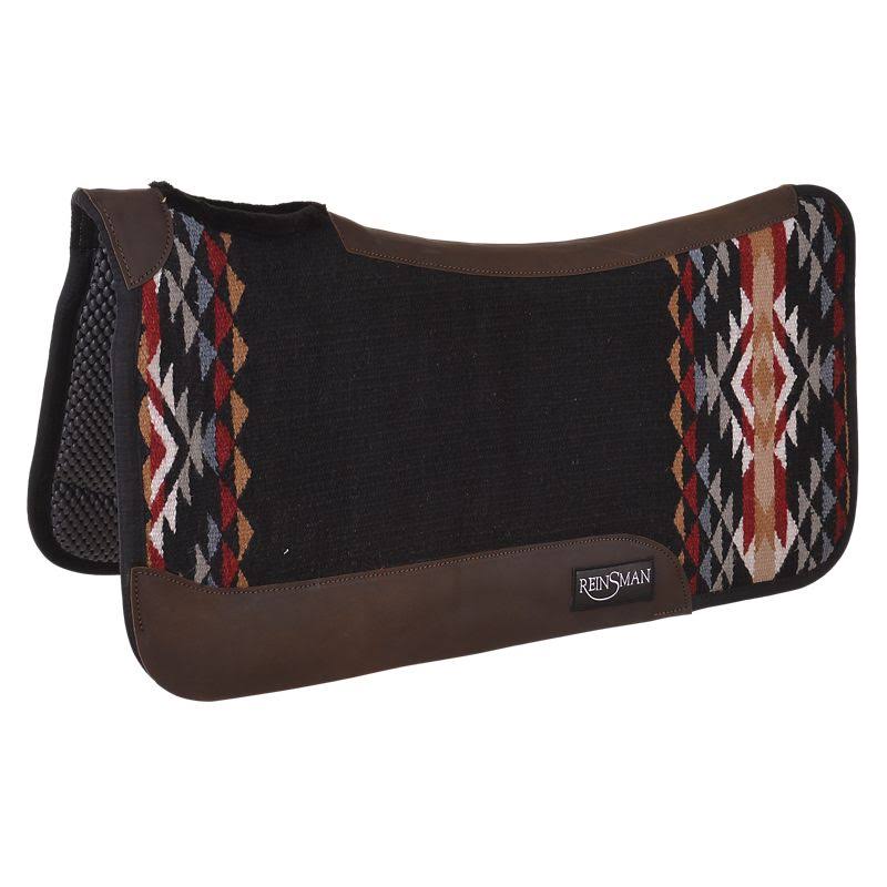 Black Wool Contour Saddle Pad N185