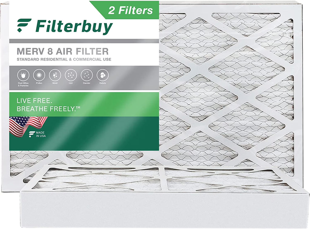 17x25x4 MERV 8 Pleated HVAC Air Filters (2-Pack) P821