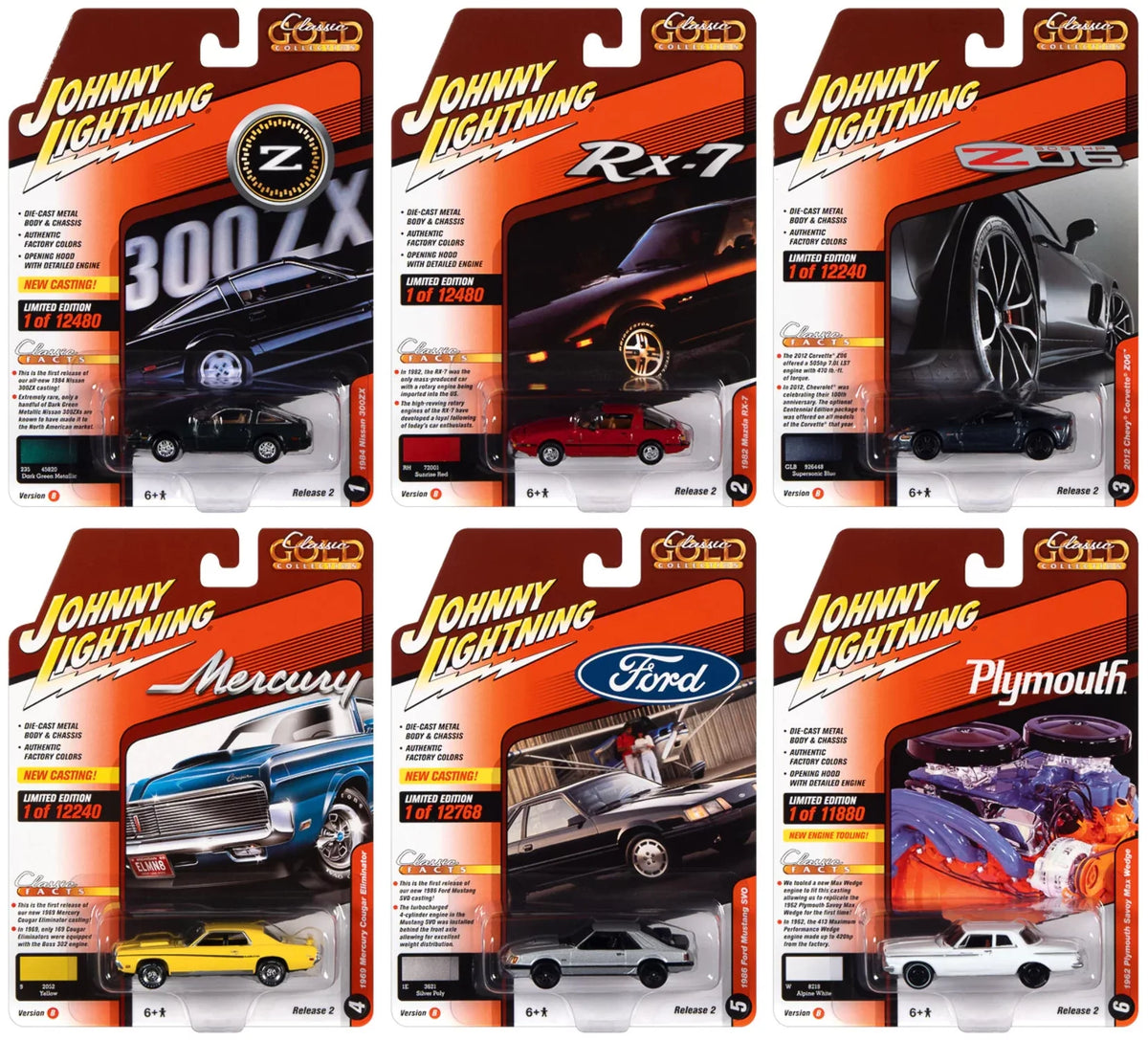 1:64 Diecast 6-Car Set U710