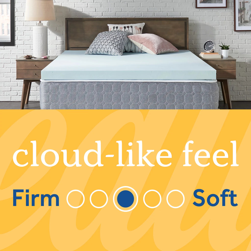 3" Gel-Infused Cooling Memory Foam Mattress Topper J32141