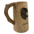 Vintage Engraved Wooden Beer Mug S754