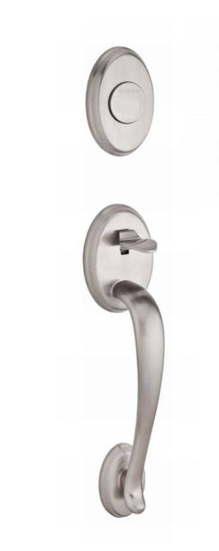 Satin Nickel Dummy Handleset Decorative Lever Arch Rose Q542