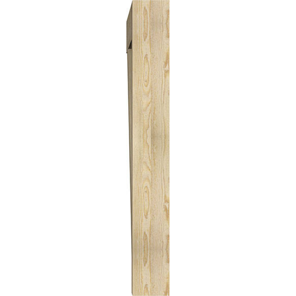 6x22W x 48x22D x 48x22H Traditional Block Rough Sawn Bracket, Douglas Fir W707441