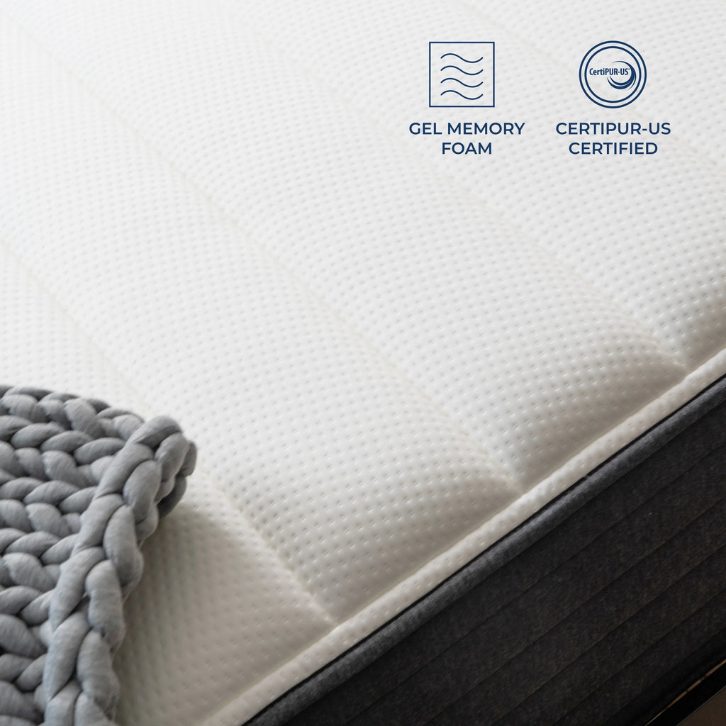 12 Gel Memory Foam Hybrid Mattress, Cal King G398097