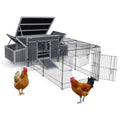 Outdoor Wooden Chicken Coop with Waterproof Roof U992760