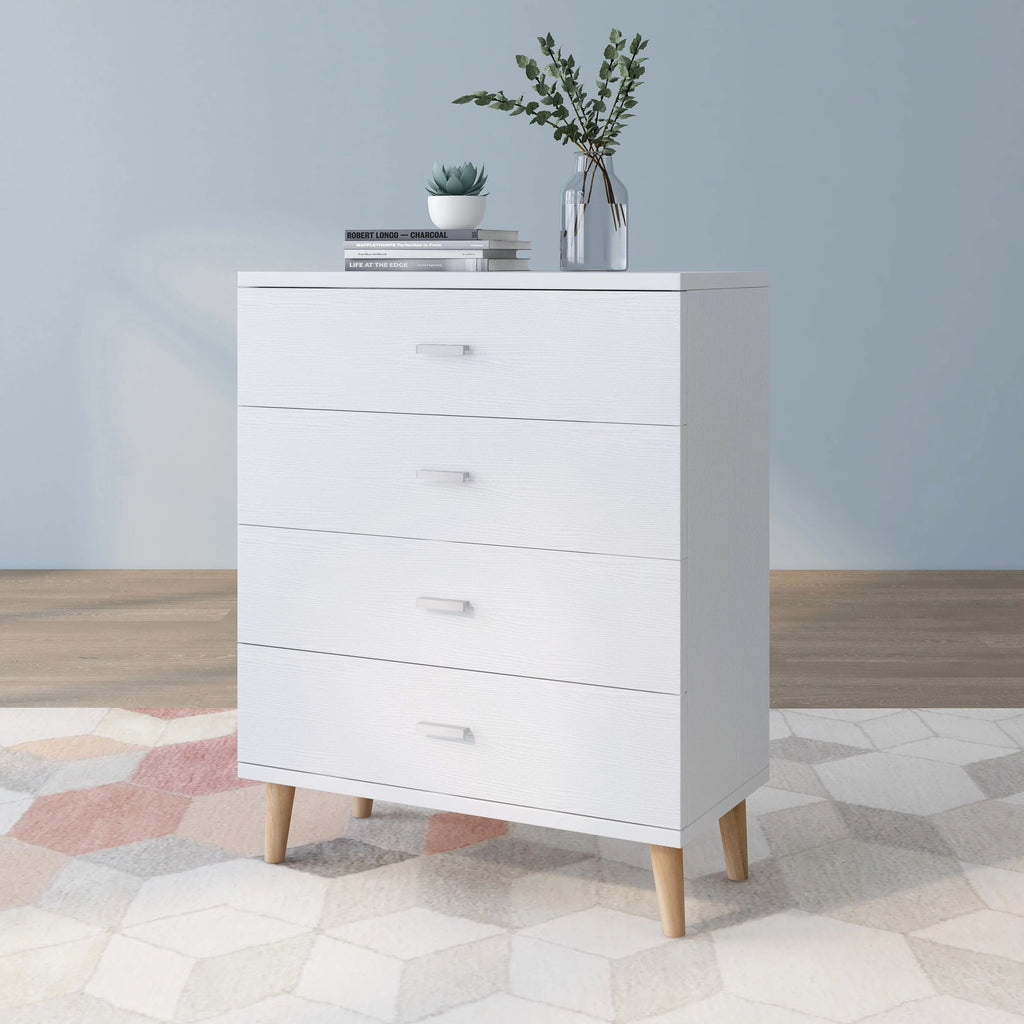 White 4-Drawer Chest L4449