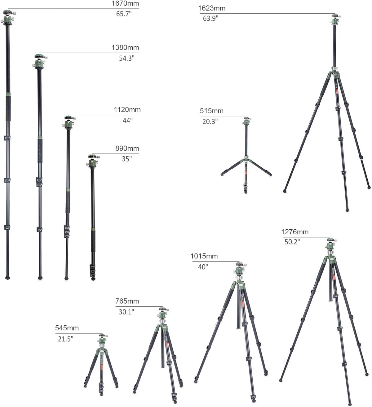 Aluminium 4-Section Camera Tripod with Ball Head N25836