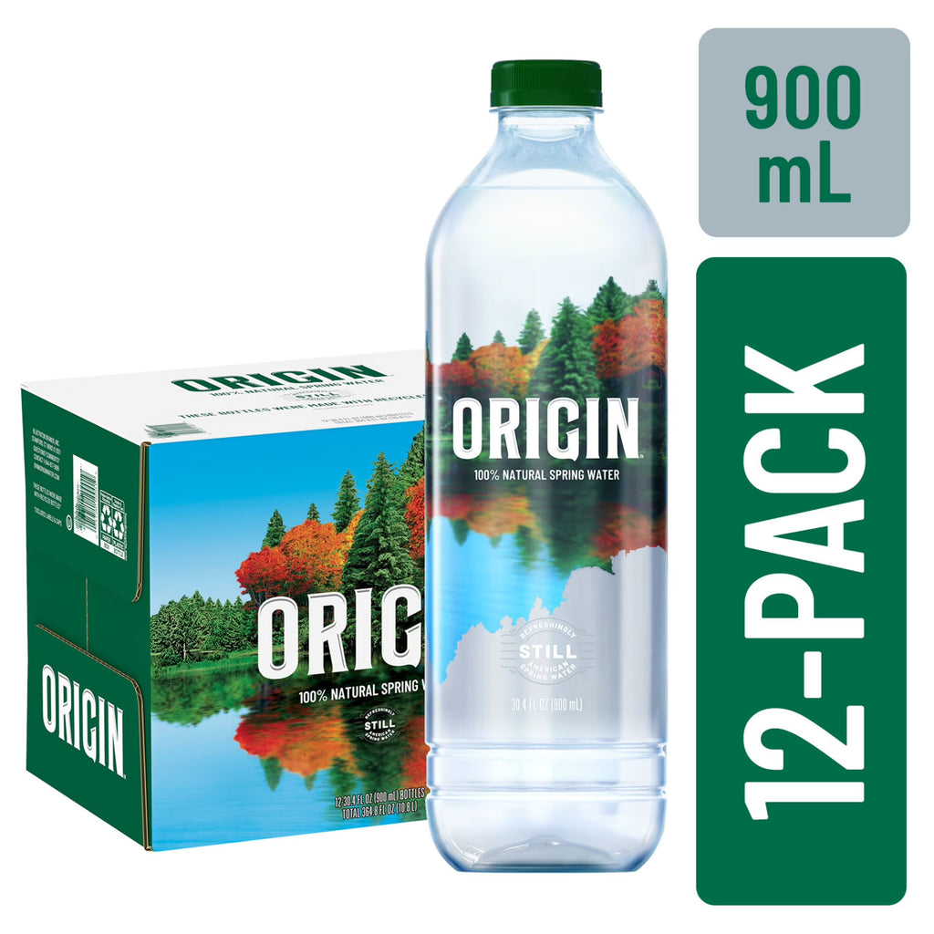 100% Natural Spring Water 900 mL 12 Count R32941