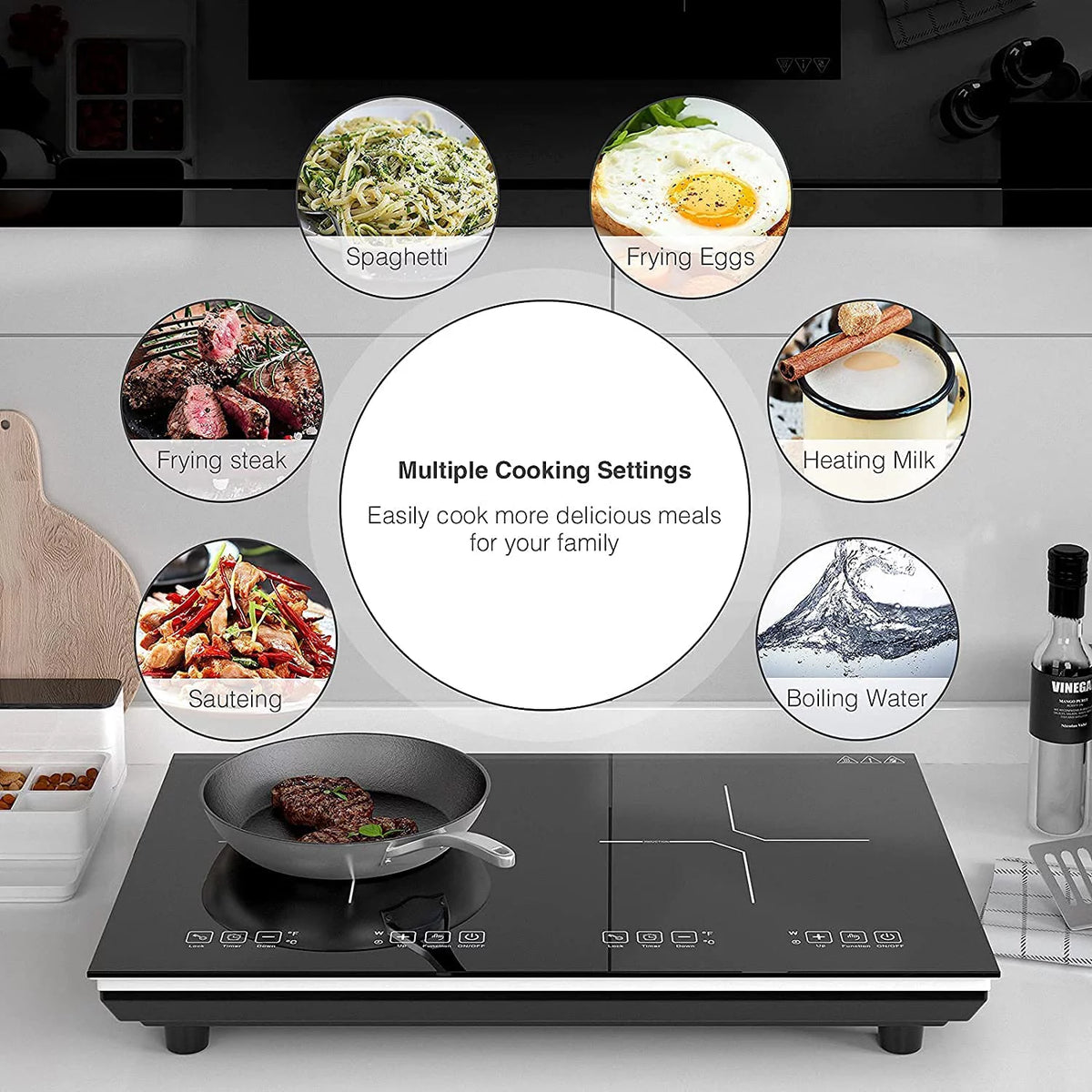 24 Inch 2 Burner Induction Cooktop V250419