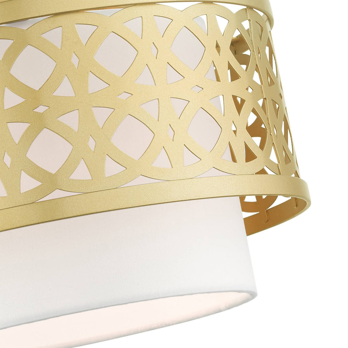 1 Light Semi-Flush Mount Soft Gold Z800