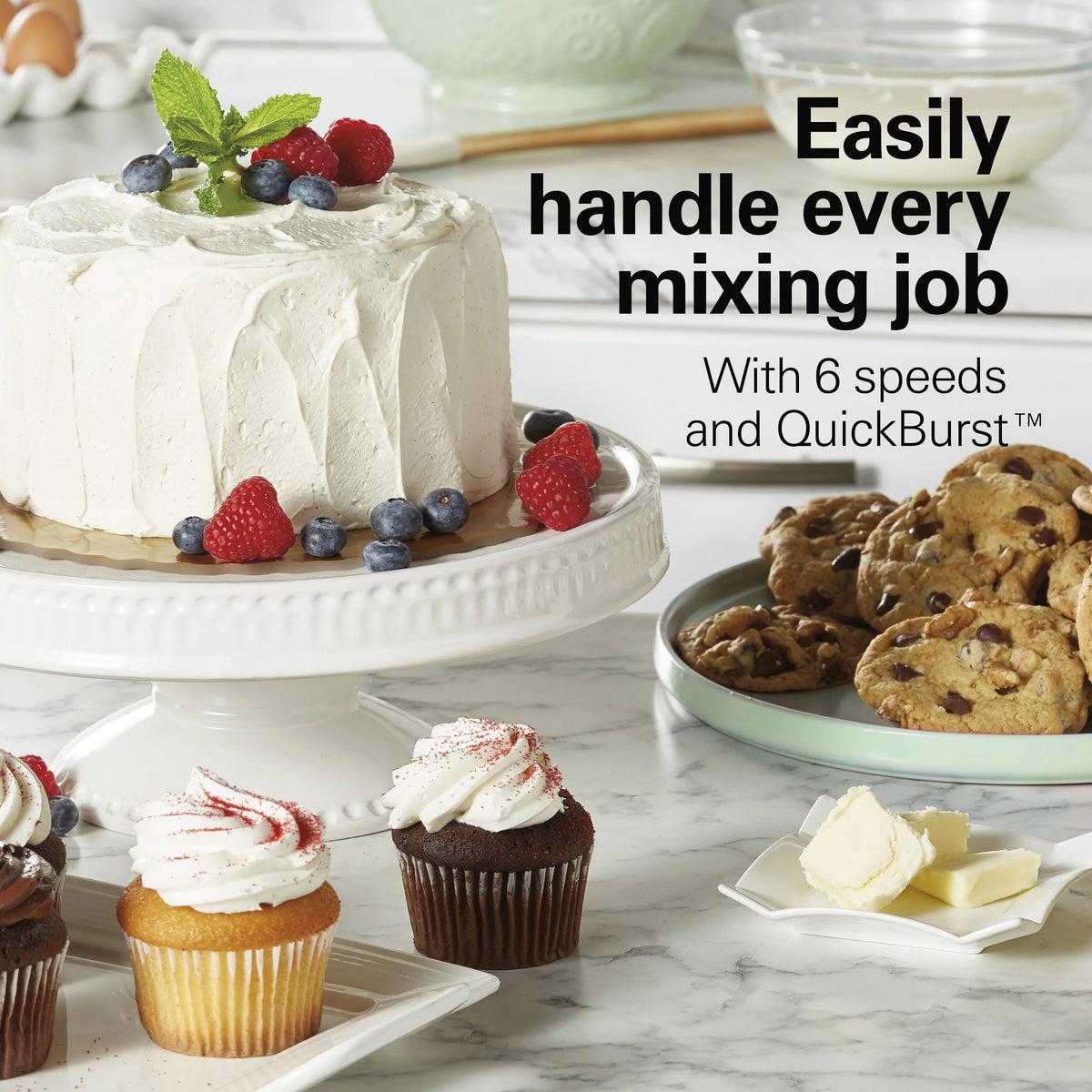 6 Speed Hand Mixer with Storage Case V926847