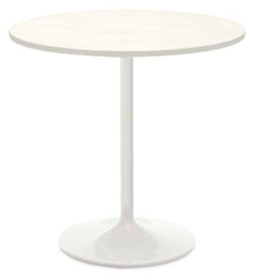 White Round End Table K45292