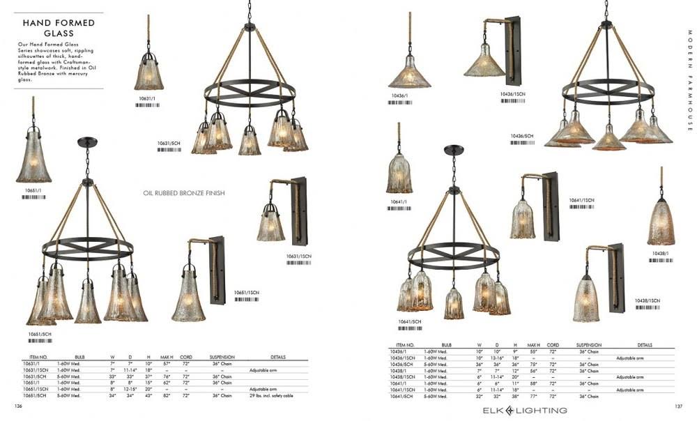 Black Linear Pendant with Clear Glass U783