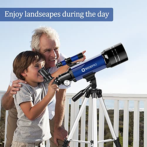 70mm Astronomy Refractor Telescope with Adjustable Tripod I295